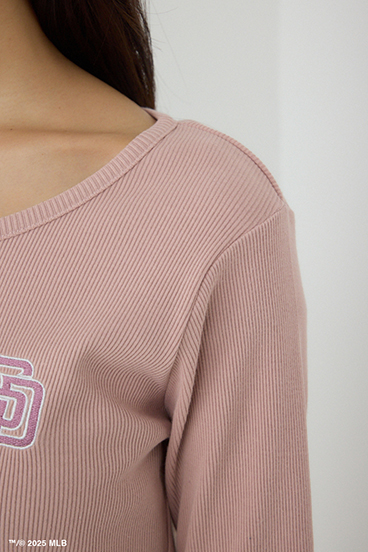 【MLB】フロントホックリブトップス 詳細画像
