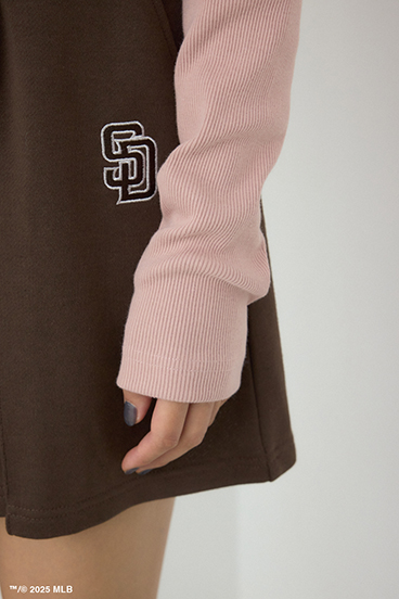 【MLB】フロントホックリブトップス 詳細画像