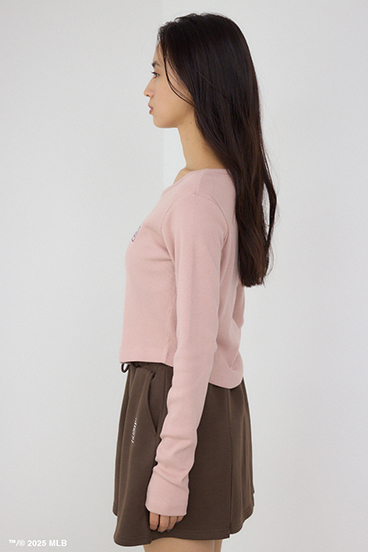 【MLB】フロントホックリブトップス 詳細画像