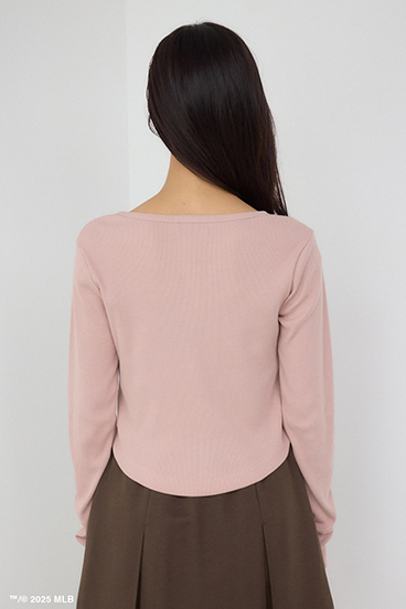 【MLB】フロントホックリブトップス 詳細画像