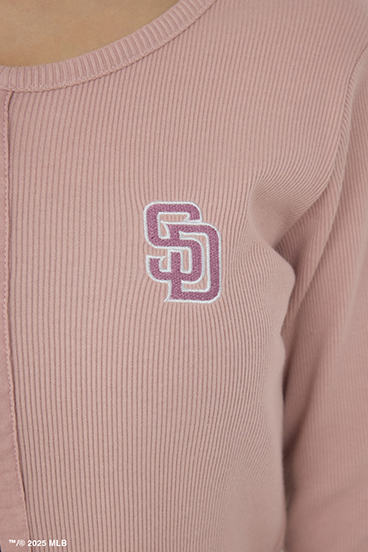 【MLB】フロントホックリブトップス 詳細画像