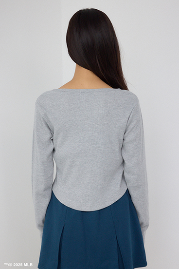 【MLB】フロントホックリブトップス 詳細画像