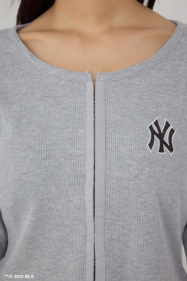 【MLB】フロントホックリブトップス 詳細画像