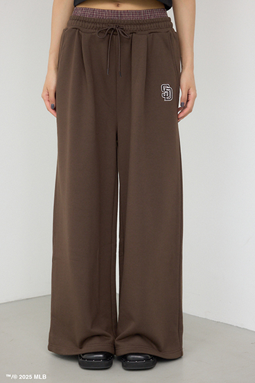 【MLB】ダブルウエストスウェットパンツ 詳細画像