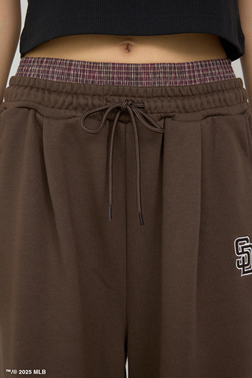 【MLB】ダブルウエストスウェットパンツ 詳細画像