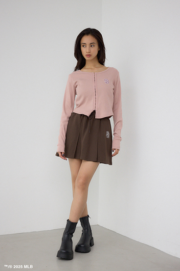 【MLB】ダブルウエストプリーツミニスカート 詳細画像