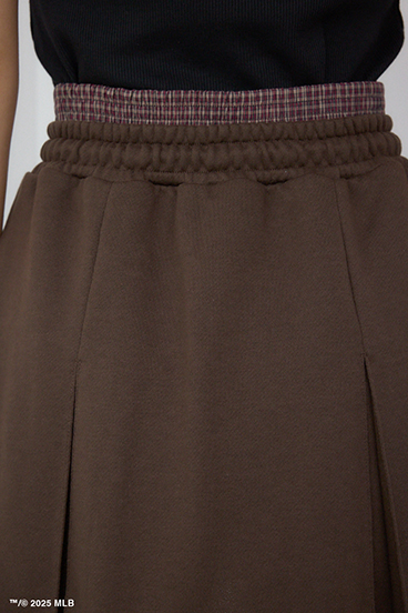 【MLB】ダブルウエストプリーツミニスカート 詳細画像