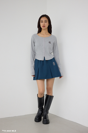 【MLB】ダブルウエストプリーツミニスカート 詳細画像