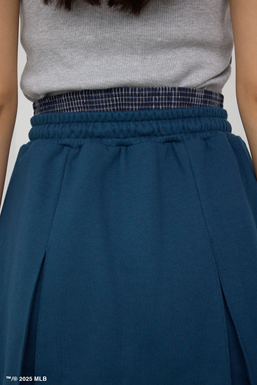 【MLB】ダブルウエストプリーツミニスカート 詳細画像