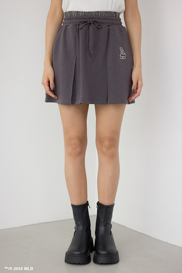 【MLB】ダブルウエストプリーツミニスカート 詳細画像