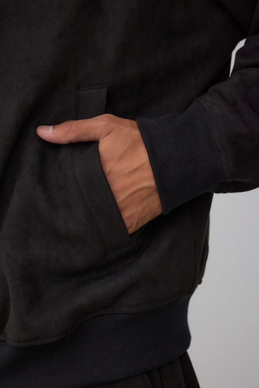 フェイクスエードブルゾン 詳細画像