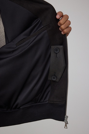 フェイクスエードブルゾン 詳細画像