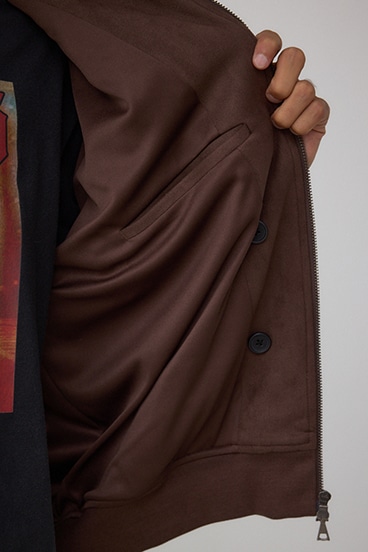 フェイクスエードブルゾン 詳細画像