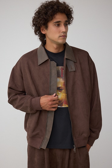 フェイクスエードブルゾン 詳細画像