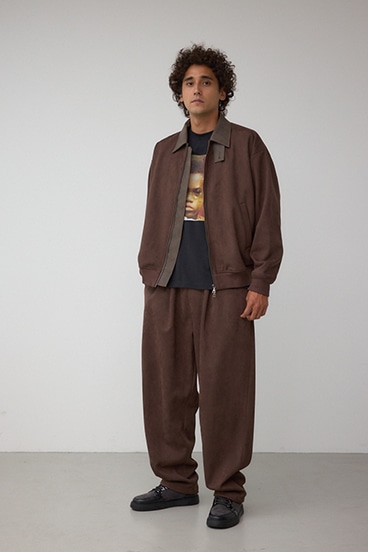 フェイクスエードブルゾン 詳細画像