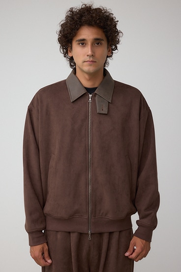 フェイクスエードブルゾン 詳細画像