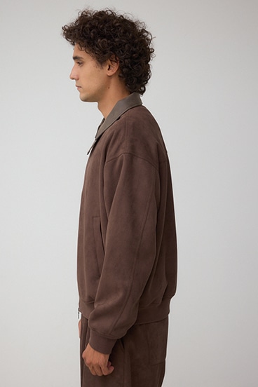 フェイクスエードブルゾン 詳細画像