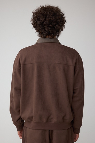 フェイクスエードブルゾン 詳細画像