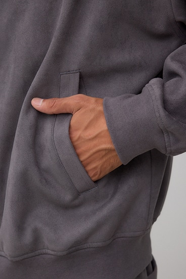 フェイクスエードブルゾン 詳細画像