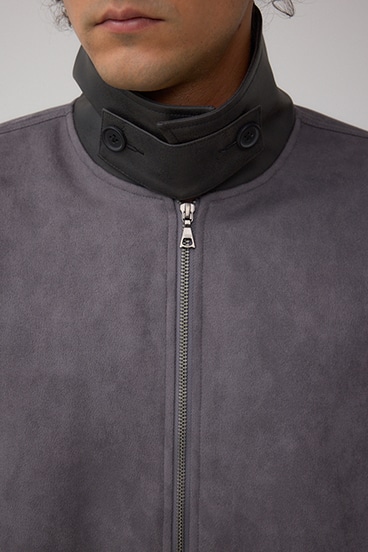 フェイクスエードブルゾン 詳細画像