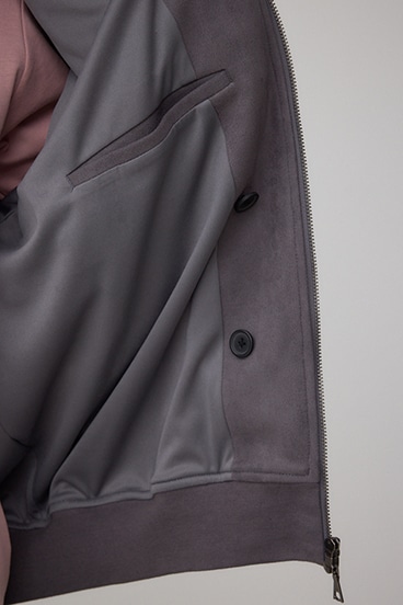 フェイクスエードブルゾン 詳細画像