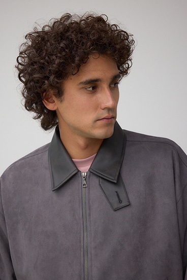 フェイクスエードブルゾン