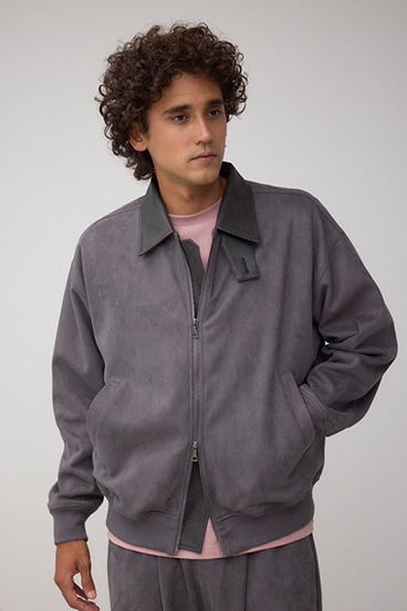 フェイクスエードブルゾン 詳細画像