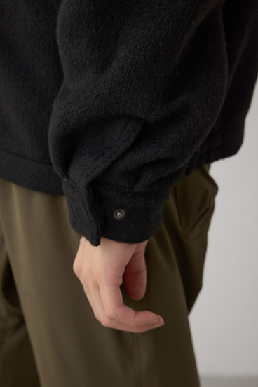 起毛スタンドカラージップアップブルゾン 詳細画像