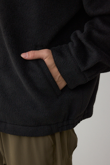 起毛スタンドカラージップアップブルゾン 詳細画像