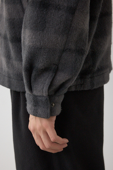 起毛スタンドカラージップアップブルゾン 詳細画像