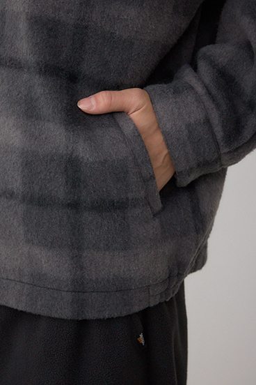 起毛スタンドカラージップアップブルゾン 詳細画像