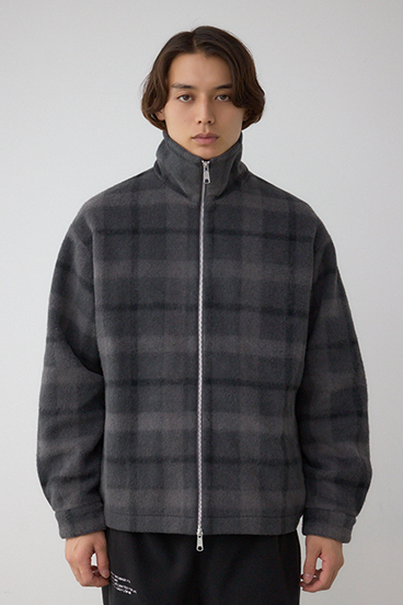 起毛スタンドカラージップアップブルゾン 詳細画像