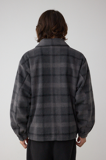 起毛スタンドカラージップアップブルゾン 詳細画像