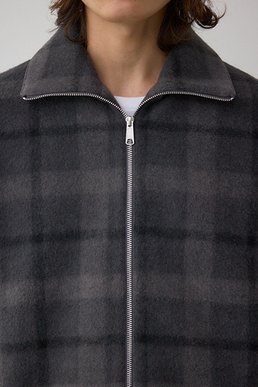 起毛スタンドカラージップアップブルゾン 詳細画像