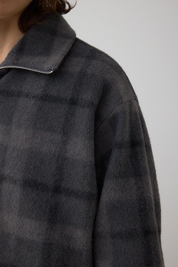 起毛スタンドカラージップアップブルゾン 詳細画像