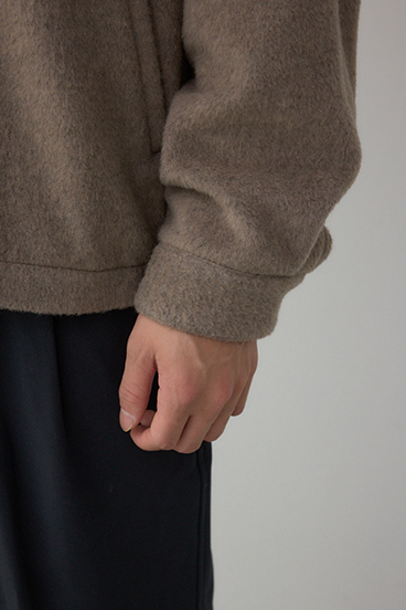 起毛スタンドカラージップアップブルゾン 詳細画像