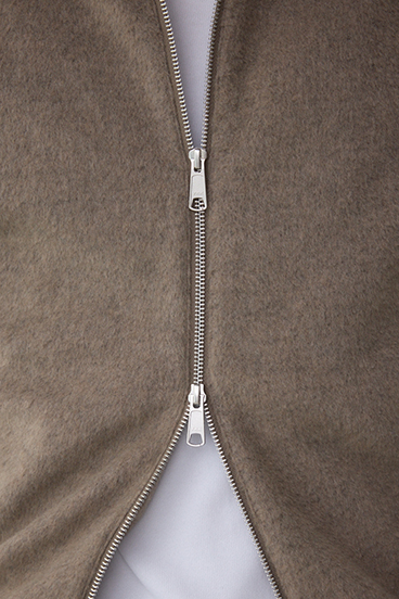 起毛スタンドカラージップアップブルゾン 詳細画像