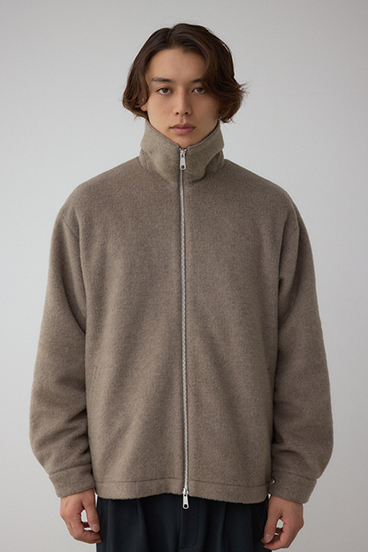 起毛スタンドカラージップアップブルゾン 詳細画像