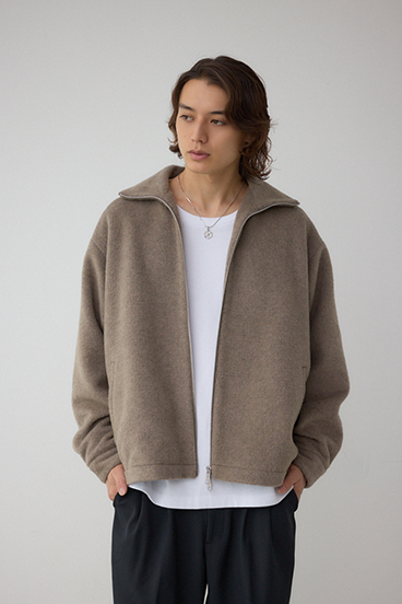 起毛スタンドカラージップアップブルゾン 詳細画像