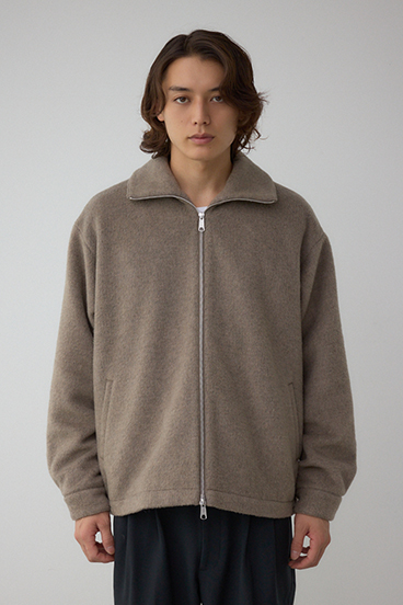 起毛スタンドカラージップアップブルゾン 詳細画像