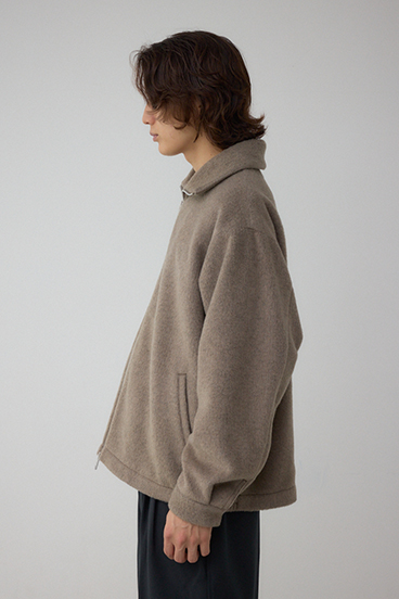 起毛スタンドカラージップアップブルゾン 詳細画像