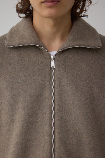 起毛スタンドカラージップアップブルゾン 詳細画像