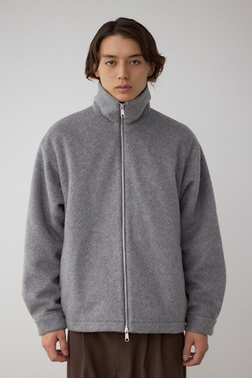 起毛スタンドカラージップアップブルゾン 詳細画像