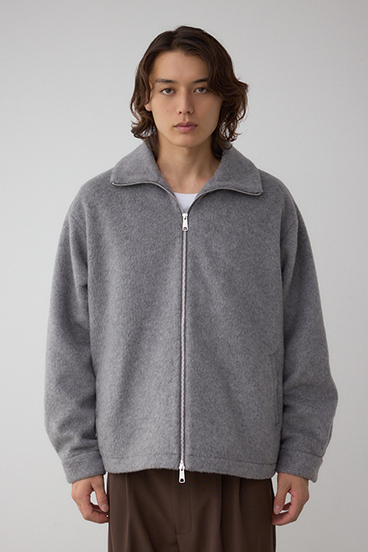 起毛スタンドカラージップアップブルゾン 詳細画像