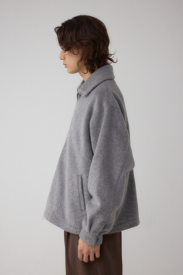 起毛スタンドカラージップアップブルゾン 詳細画像