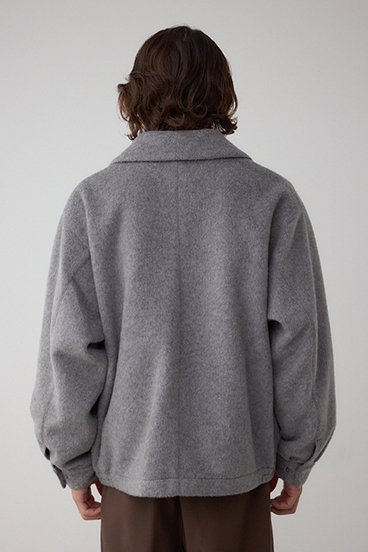 起毛スタンドカラージップアップブルゾン 詳細画像