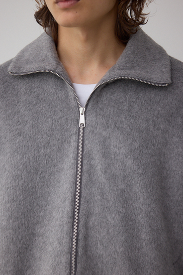 起毛スタンドカラージップアップブルゾン 詳細画像