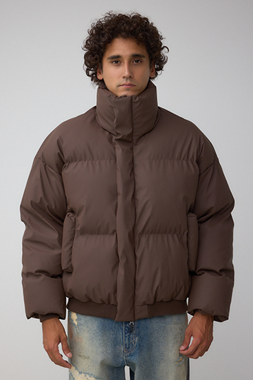 ソリッド中綿ハイネックブルゾン 詳細画像