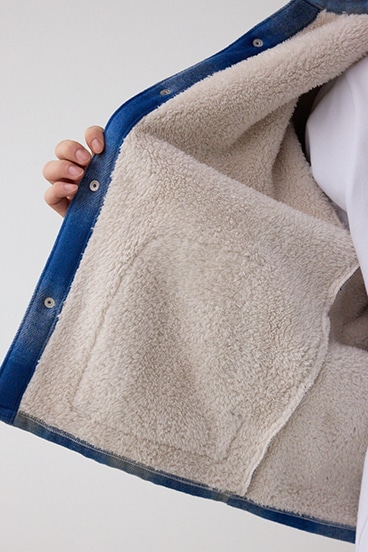 裏ボアCPOシャツブルゾン 詳細画像