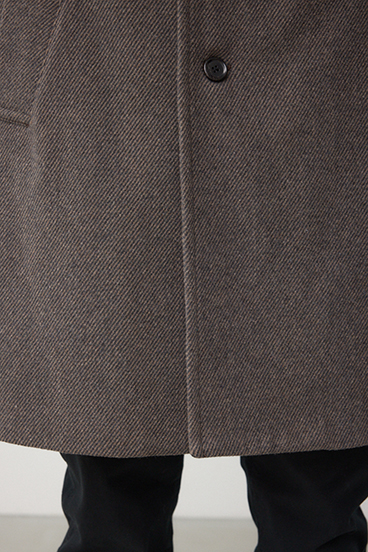 ウール混ステンカラーコート 詳細画像